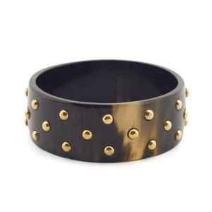 Bracelets maigres en corne de buffle naturelle Bracelet de bijoux mignon de conception simple pour les femmes - Product Image 1