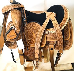 Selle Western en cuir véritable usinée à la main - Product Image 3