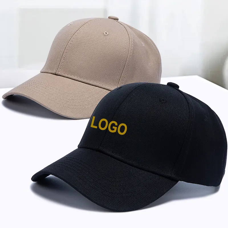 Vente en gros de chapeaux unisexes en coton avec boucle en métal casquette Gorras brodée en 3D avec logo personnalisé 6 panneaux