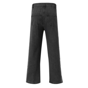 Pantalon de survêtement en jersey de polyester ample personnalisé coupe ajustée cordon de serrage plissé Baggy Track Sweat pantalon pour hommes lavé - Product Image 4