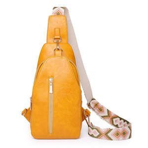 SFI, último diseño, bandolera portátil de cuero a la moda, bolso de pecho con logotipo personalizado, bandolera para correr al aire libre para mujer - Product Image 2