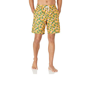 <b>Men's</b> Casual Summer Quick Dry Surf Beach <b>Shorts</b> Custom <b>Patterns</b> Anti-Wrinkle Canvas <b>Swim</b> Trunk Washed Decoration Wholesale - Product Image 2