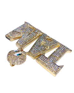 Colgante Personalizado de Plata de Ley 925 con Diamantes de Moissanita, Diseño de Dibujos Animados TAM, Chapado en Oro, Colgantes Finos - Product Image 4