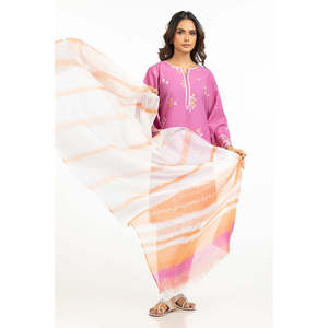 Dupatta en soie poly tissée imprimée style décontracté IPD-44616 - Product Image 1