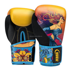 ถุงมือชกมวยมวยไทยหนัง PU ขนาด12oz ออกแบบได้ตามต้องการ - Product Image 2