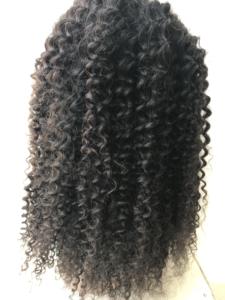 Proveedor brasileño crudo Densidad de visón crudo 180% Cabello virgen brasileño Pelucas rizadas Rizado profundo Rizado Peluca con malla frontal rizada - Product Image 3