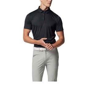 T-shirt d'été personnalisé pour homme avec logo, séchage rapide, respirant, en tissu tissé extensible, imprimé numériquement, Spandex/Polyester, couleur unie - Product Image 1