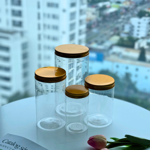 Bocaux en plastique PET de haute qualité du Vietnam à large bouche avec couvercles en aluminium à bouchon à vis pour boissons café jus vin jus stockage - Product Image 3