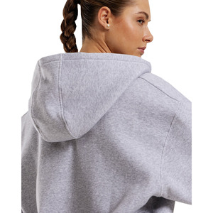 Sweat à capuche décontracté pour femme, manches longues, hiver, logo frontal, 100 % coton, séchage rapide, respirant, écologique, doublure polaire, poche - Product Image 3