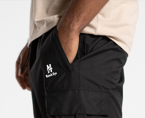 2025 Short cargo en polyester noir de haute qualité à séchage rapide avec poches latérales Bux écologique - Product Image 5