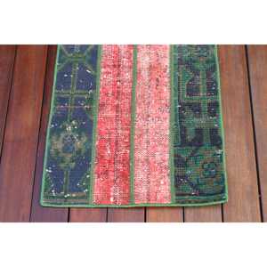 1.5x3 ft Turkish Vintage Rug, Small Rug, <b>Red</b> <b>Wool</b> Rug - Product Image 5