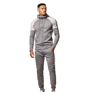 Vente en gros Ensemble de course d'automne de haute qualité Pantalon de survêtement à capuche à manches longues pour hommes Vêtements de sport Fitness Survêtement pour homme - Product Image 1