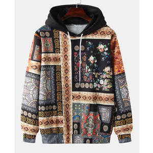 Sweat à capuche en polyester 100% décontracté uni imprimé personnalisé par sublimation pour hommes pull sweat à manches longues polaire hiver - Product Image 1