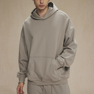 Sudadera con capucha de gran tamaño para hombre, ropa de calle informal, sudadera de lana con bolsillo canguro, proveedor mayorista personalizado OEM - Product Image 1