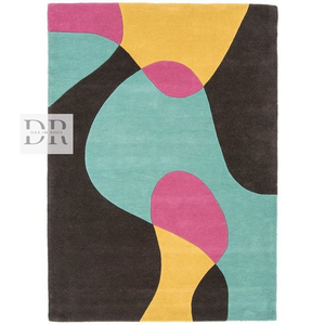 High Quality Modern Solid Color Woolen Area <b>Rug</b> Hand <b>Tufted</b> Luxury Design for Home Dining Bedroom Custom Logo Size Home Floor - Product Image 1