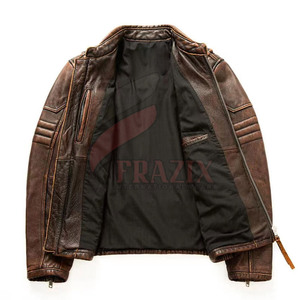 Nouvelle arrivée de veste en cuir tendance de haute qualité pour hommes Meilleur design Veste en cuir conçue pour l'hiver pour hommes - Product Image 4