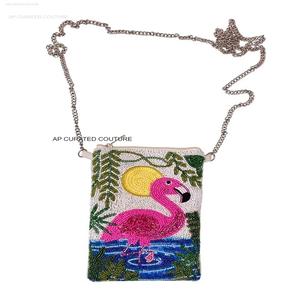 Bolsa de Club móvil con cuentas de semillas Bolsa de viaje de moda de diseño único con cierre de cremallera para teléfono y uso - Product Image 5