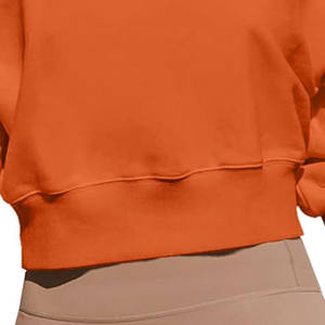 Sweat-shirt personnalisé lourd 100% coton vintage délavé à l'acide pour femmes, respirant, surdimensionné, impression de broderie de logo personnalisé - Product Image 2