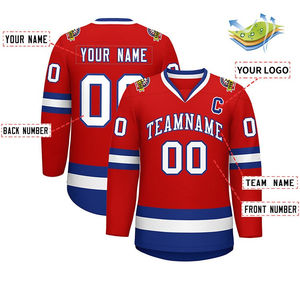 Camisetas de Hockey Personalizadas con Sublimación, Camisetas de Práctica de Primera Calidad, Camisetas de Hockey sobre Hielo Estampadas para Hombre, Talla Estadounidense, 100% - Product Image 1