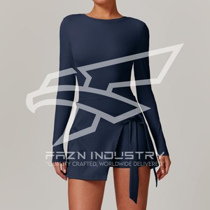 ชุดเครื่องแบบเทนนิสของผู้หญิงชุดเล่นเทนนิสชุดเล่นกีฬาผ้าสแปนเด็กซ์/ ผ้าไนลอนแห้งเร็วระบายอากาศได้ดี - Product Image 3