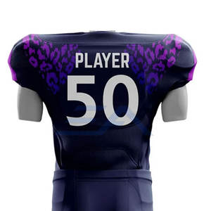 Uniformes de football américain de haute qualité, respirants, manches courtes, 100% polyester, personnalisables, étiquette privée, prix compétitif - Product Image 5