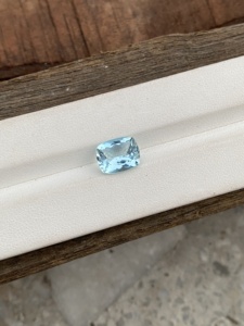 Chứng Nhận 10X8Mm Tự Nhiên Aquamarine Dài Đệm Cắt Kim Cương Đá Quý 2.76 Carat Với Màu Sắc Tốt Ánh Chất Lượng Lỏng Đá - Product Image 2