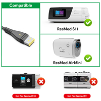 HKY Remplacement Resmed AirSense 11 DC Converter 12V-24V Chargeur de voiture Adaptateur CC pour S11 CPAP Machine AutoSet Elite Cordon d'alimentation
