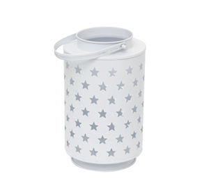 Lanterne à bougie en fer personnalisable avec découpe en forme d'étoile |   Porte-bougie décoratif en métal avec poignée, décoration intérieure et extérieure pour la maison - Product Image 3