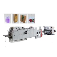 Machine à fabriquer des sacs en papier de différents styles, fonds en forme de V et carrés, à bas prix