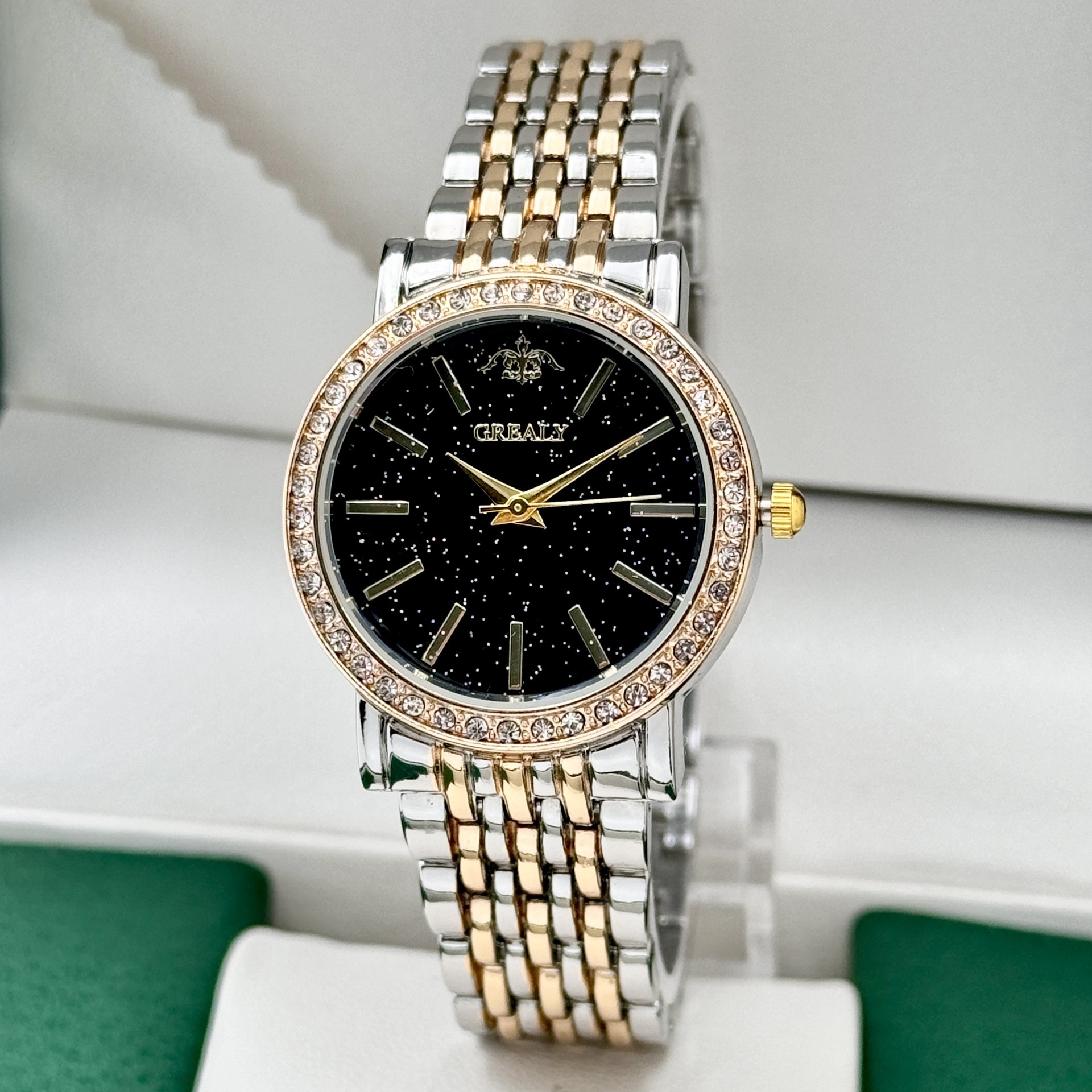 GREALY Luxury Crystal Stud Women