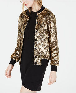 Veste à paillettes pour femmes de haute qualité grande taille Zip-Up Glitter Bling Bomber vêtements d'extérieur femmes paillettes danse dames vestes et manteaux - Product Image 3
