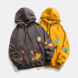 Sudadera con capucha estampada de mezcla de poliéster/algodón de lana de invierno para hombre Impresión de alta calidad Serigrafía de logotipo personalizado Peso pesado Regular - Product Image 5