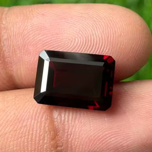 Baguette facetado de granate rojo Natural de alta calidad, fabricación de joyas, piedras preciosas sueltas calibradas directamente del fabricante de la India - Product Image 4