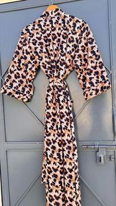 ชุดนอนกิโมโนทำมือสำหรับผู้หญิงชุดกิโมโนพิมพ์ลายเสือชุดผ้าฝ้ายอินเดียกิโมโนญี่ปุ่นชุดคลุมสำหรับเพื่อนเจ้าสาวขนาดเดียว - Product Image 6