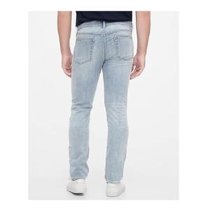 กางเกงยีนส์ขายาวสำหรับผู้ชายผ้าคอตตอน100% สีพื้นแบบลำลองอัจฉริยะรุ่นมิดเฮาส์กันน้ำได้ - Product Image 2