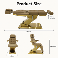 Table de massage électrique moderne UniRelax à 3 moteurs, en PU, pliable, avec télécommande manuelle, réglable, pour salon de beauté, spa, esthéticienne