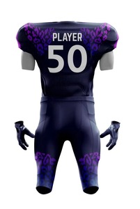 Uniforme de Fútbol Americano para Equipo Profesional, Impreso, Cómodo, de Secado Rápido, Transpirable, Ropa Deportiva Unisex, 100% Poliéster - Product Image 2