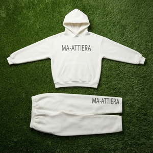 <b>Womens</b> <b>White</b> Fleece Hoodie <b>Tracksuit</b> Set Pullover Sweatshirt Jogger Pants Matching Casual Sportswear Loungewear - Product Image 6