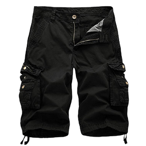 Pantalones Cortos Cargo Casuales para Hombre, Cintura Elástica, Transpirables, de Algodón, con Múltiples Bolsillos (6 Bolsillos), Nueva Llegada, Gran Venta - Product Image 1