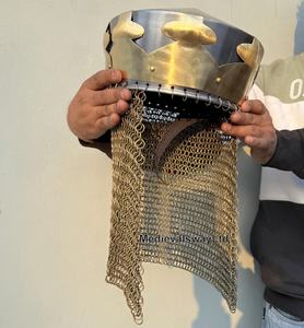 Vua Arthur Mũ Bảo Hiểm Thời Trung Cổ <span class=keywords><strong>monty</strong></span> <span class=keywords><strong>Python</strong></span> lấy cảm hứng từ Mũ bảo hiểm cho trang phục & roleplay Mũ bảo hiểm với đứng và chainmail - Product Image 4
