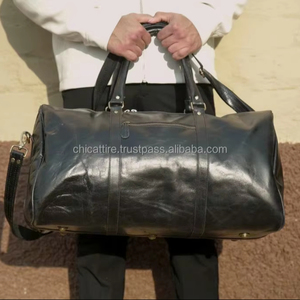 Hot Sale Crunch Leather Luggage <b>Bags</b> Multi Uses Handmade <b>Bag</b> Unisex Travel <b>Bag</b> Big Size Multi Uses Hair on Hide Fur Handbag - Product Image 2