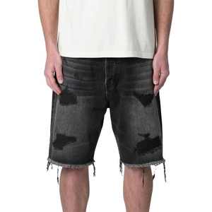 กางเกงยีนส์ขาสั้นแฟชั่นสำหรับผู้ชายกางเกงยีนส์ขาดๆสำหรับฤดูร้อนใหม่ - Product Image 2