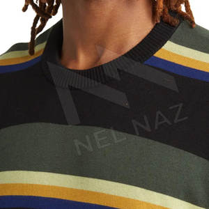 Fabricants de vêtements personnalisés pull d'hiver tricoté décontracté pour hommes respirant avec décoration de logo sur demande personnalisée - Product Image 4