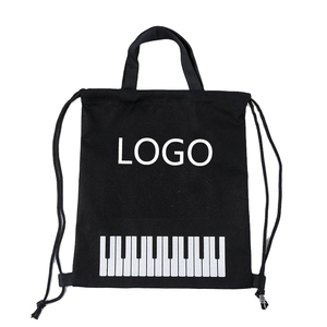 Sac en coton personnalisé avec logo, style artistique naturel, sac à musique pour étudiants en musique, sacs fourre-tout en coton de style actuel - Product Image 5
