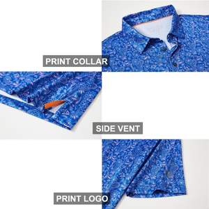 Camisas de Golf Casuales para Hombre de Alta Calidad a Precio de Fábrica OEM, Tejidas, de Secado Rápido, Transpirables, Bordadas, Personalizadas al por Mayor - Product Image 4