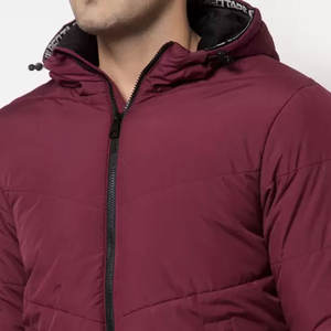 Veste matelassée pour homme de haute qualité, fermeture éclair, col montant, personnalisable, à capuche, coupe-vent, écologique, prix bas - Product Image 6