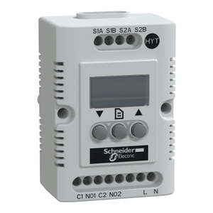 SCHNEIDER ELECTRIC NSYCCOHYT120VID Climasys CC Igrometro Elettronico, Intervallo di Temperatura -40?80°C, 95...135V, 20?80% Umidità Relativa - Product Image 1