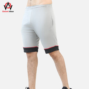 Pantalones cortos de compresión de algodón High Street Fitness para hombre más vendidos logotipo personalizado patrón de colores sólidos para uso en el gimnasio al por mayor - Product Image 6