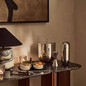 Elegant Stainless Steel <b>Ice</b> <b>Bucket</b> with Lid High Gloss Finish <b>Insulated</b> Design for Premium Home Bar Entertaining - Product Image 5