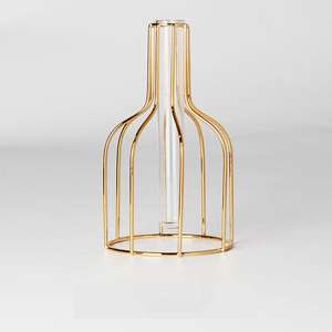 Jarrón de suelo Floral de Metal hecho a mano, elemento decorativo de espacio comercial, entorno elegante refinado, duradero, transforma cualquier espacio - Product Image 1